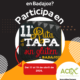 Cartel informativo sobre cómo participar en la XI Ruta de la Tapa sin gluten en Badajoz